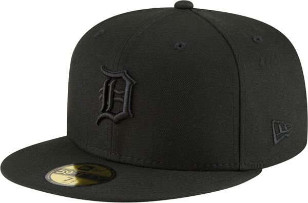 ニュー内鰓 レディース 付属物 鳥打ち帽 New Eradult Detroitigers Black Basic 59Fifty Fitted Hat NoColor 黒いこと