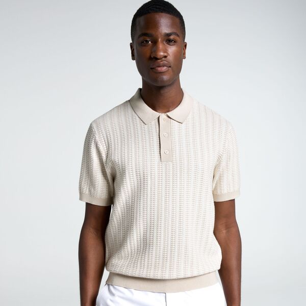 ウォルターヘーゲン メンズ アウター ニット・セーター ポロシャツ Walter Hagen Men's Clubhouse Sweater Polo Light Khaki カーキ｜ReVida 店