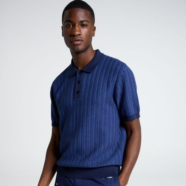 ウォルターヘーゲン メンズ アウター ニット・セーター ポロシャツ Walter Hagen Men's Clubhouse Sweater Polo Navy ネイビー｜ReVida 店