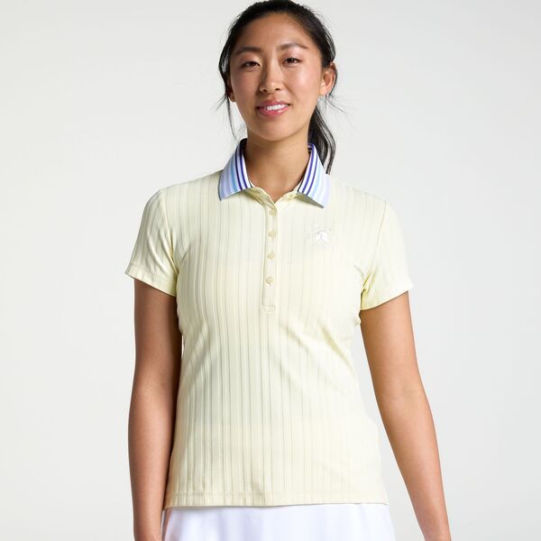 ウォルターヘーゲン レディース トップス ポロシャツ 2026 U.S. Women's Open Walter Hagen Women's Performance 11 Short Sleeve Textured Polo Soft Yellow イエロー|ReVida 店