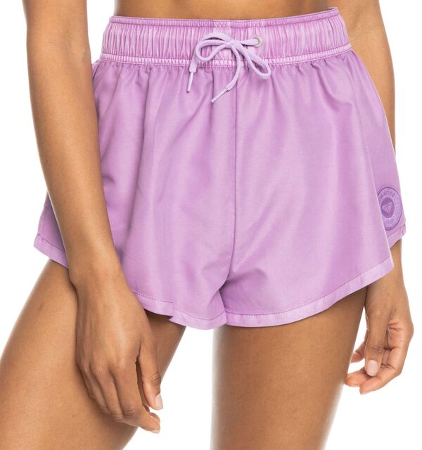 ロキシー レディース 水泳着 ボトムスのみ 遊撃手ズボン下 Roxy Women\u0027s No Bad Waves Boardshorts Crocus Petal