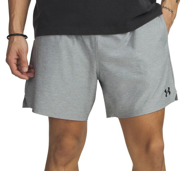 アンダーアーマー メンズ ボトムス 心地好いズボン下 遊撃手ズボン下 編み物 Under Armour Men\u0027s Vanish Knit 6\u0027\u0027 Shorts Mod Gray/Black 黒いこと