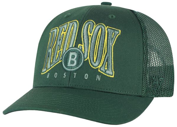 フォーティーセブン メンズ アクセサリー 帽子 '47 Adult Boston Red Sox Green Drawbridge Trucker Adjustable Hat NoColor レッド｜ReVida 店