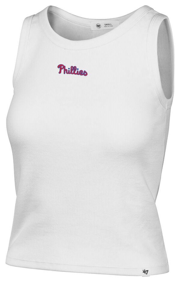 フォーティーセブン レディース トップス 貯蔵タンクいの一番 \u002747 Women\u0027s Philadelphia Phillies White Wordmark Tank Top NoColor 白いこと レディースファッション-タンクトップ