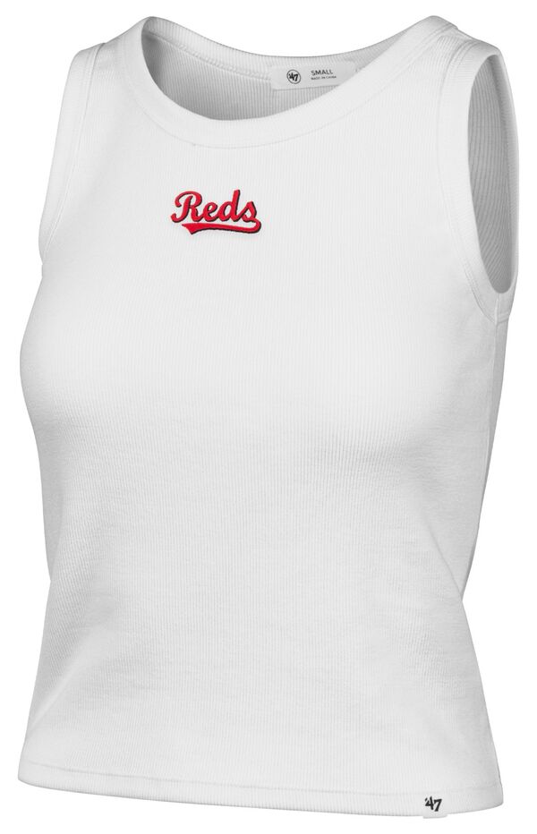 フォーティーセブン レディース トップス タンクトップ '47 Women's Cincinnati Reds White Wordmark Tank Top NoColor ホワイト｜ReVida 店