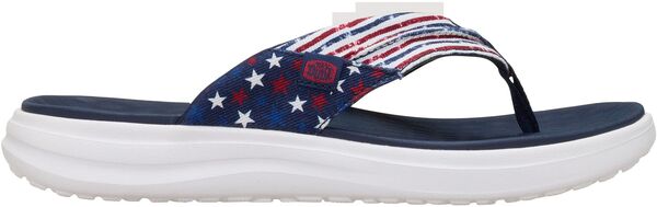 ヘイデュード メンズ シューズ サンダル Hey Dude Men's Finn Americana Flip Flops Blue ブルー｜ReVida 店 10,836円