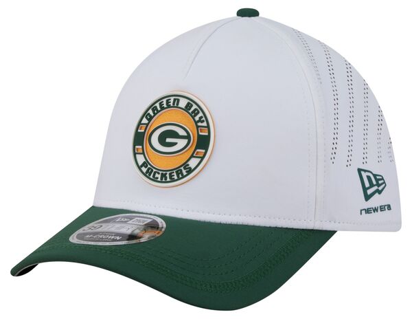 ニューエラ メンズ アクセサリー 帽子 New Eradult Green Bay Packers White A-Frame Patch 39Thirty Stretch Fit Hat NoColor ホワイト|ReVida 店
