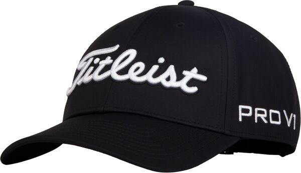 タイトリスト メンズ アクセサリー 帽子 Titleist Men's Tour Performance Golf Hat Black/White ホワイト｜ReVida 店