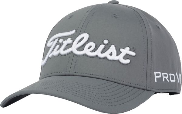 タイトリスト メンズ アクセサリー 帽子 Titleist Men's Tour Performance Golf Hat Charcoal/White ホワイト|ReVida 店
