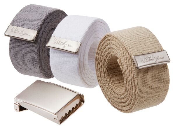 ウォルターヘーゲン メンズ アクセサリー ベルト Walter Hagen Men's 3-Pack Webbed Golf Belts Grey/Khaki グレー