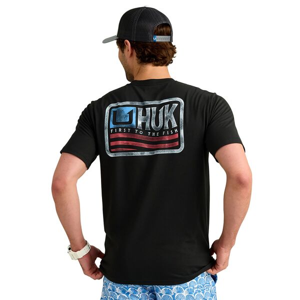 フック メンズ トップス Tシャツ HUK Men's Born Wave T-Shirt Black ブラック｜ReVida 店