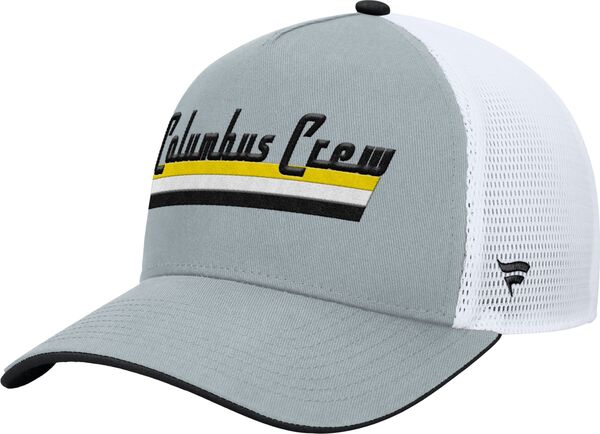 ファナティクス メンズ アクセサリー 帽子 Fanatics MLS Adult Columbus Crew Gray Wordmark Adjustable Trucker Hat NoColor グレー|ReVida 店