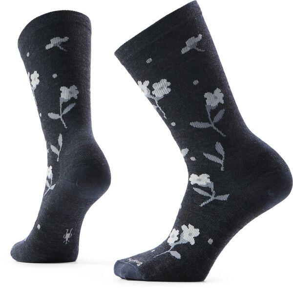 かっこ良い羊毛 レディース アンダーお召しもの ソックス SmartWool Women\u0027s Everyday Garden Gala Crew Socks Charcoal 濃灰色