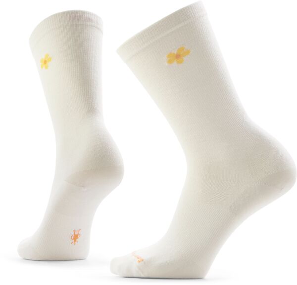 かっこ良い羊毛 レディース アンダーお召しもの ソックス SmartWool Women\u0027s Everyday Groovy Bloom Crew Socks Natural