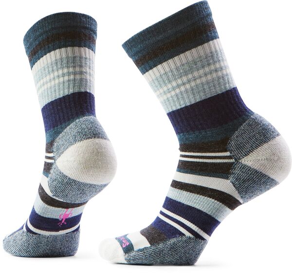 かっこ良い羊毛 レディース アンダーお召しもの ソックス SmartWool Women\u0027s Everyday Saturnsphere Crew Socks Twilight Blue 青色