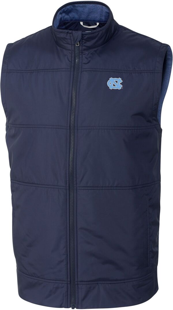 裁断師アンドうしろ側 メンズ トップス より良い 踵 Cutter \u0026 Buck Men\u0027s North Carolina Tar Heels Navy Stealth Full-Zip Vest NoColor 米国海軍