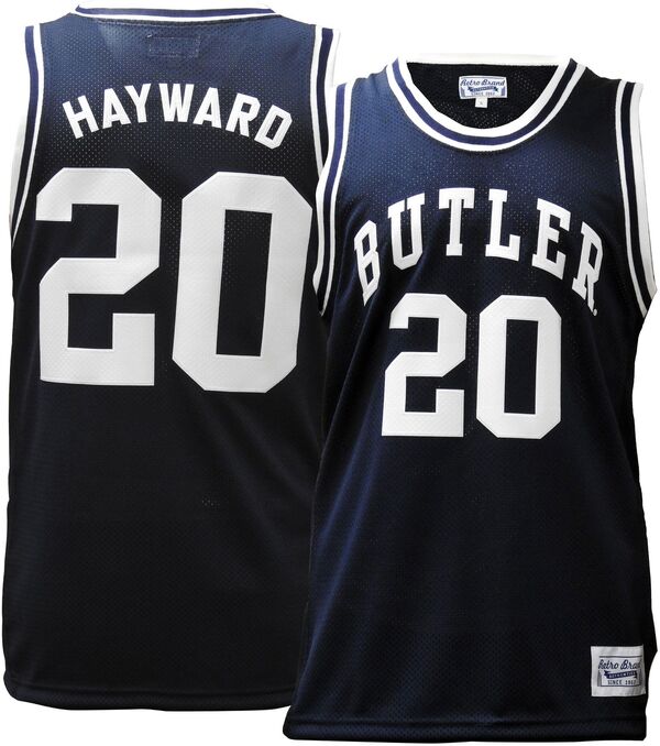 レトロブランド メンズ トップス ティーシャツ ティーシャツ Retro Brand Men\u0027s Butler Bulldogs Gordon Hayward #20 Blue Replica Basketball Jersey NoColor 青碧