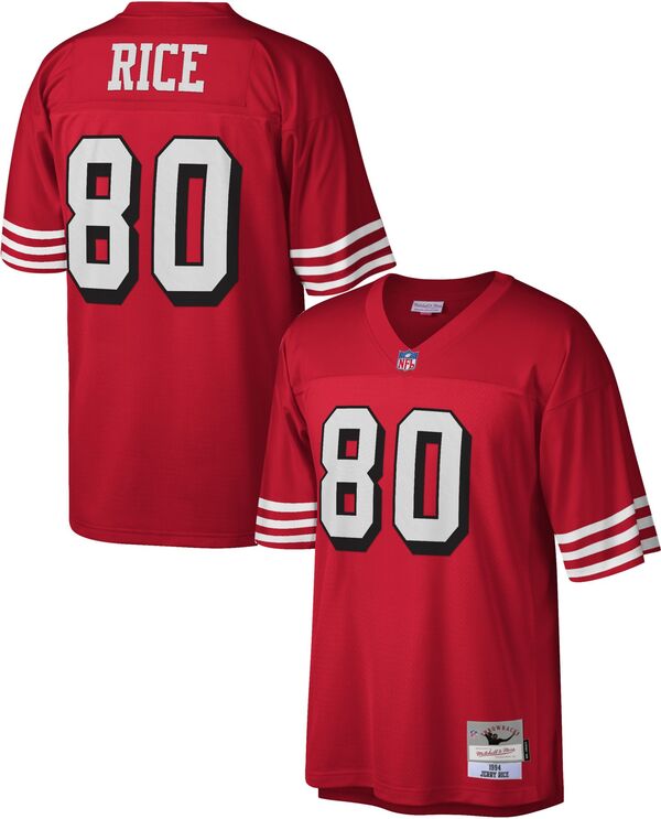 ミッチェル&ネス メンズ トップス シャツ ジャージー Mitchell & Ness Men'san Francisco 49ers Jerry Rice #80 1994 Red Jersey NoColor レッド|ReVida 店