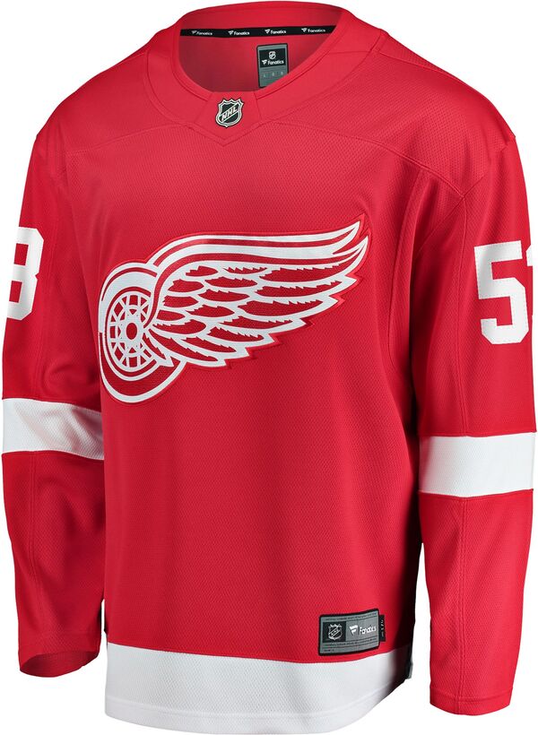 ファナティクス メンズ トップス シャツ ジャージー Fanatics Men's NHL Detroit Red Wings Moritz Seider #53 Jersey NoColor レッド|ReVida 店