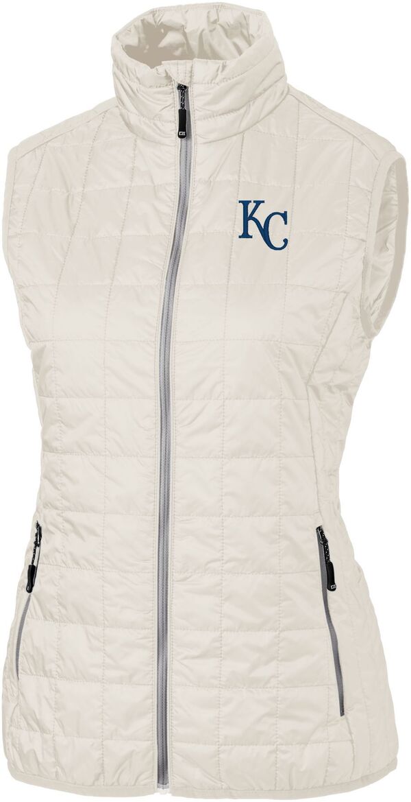 切断機アンドうしろ側 レディース トップス より良い Cutter \u0026 Buck Women\u0027s Kansas City Royals Brown Eco Insulated Full Zip Vest NoColor 赤銅色