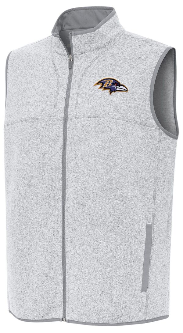 アンティグア メンズ トップス ベスト Antigua Men's Baltimore Ravens Fortune Full Zip Vest NoColor｜ReVida 店