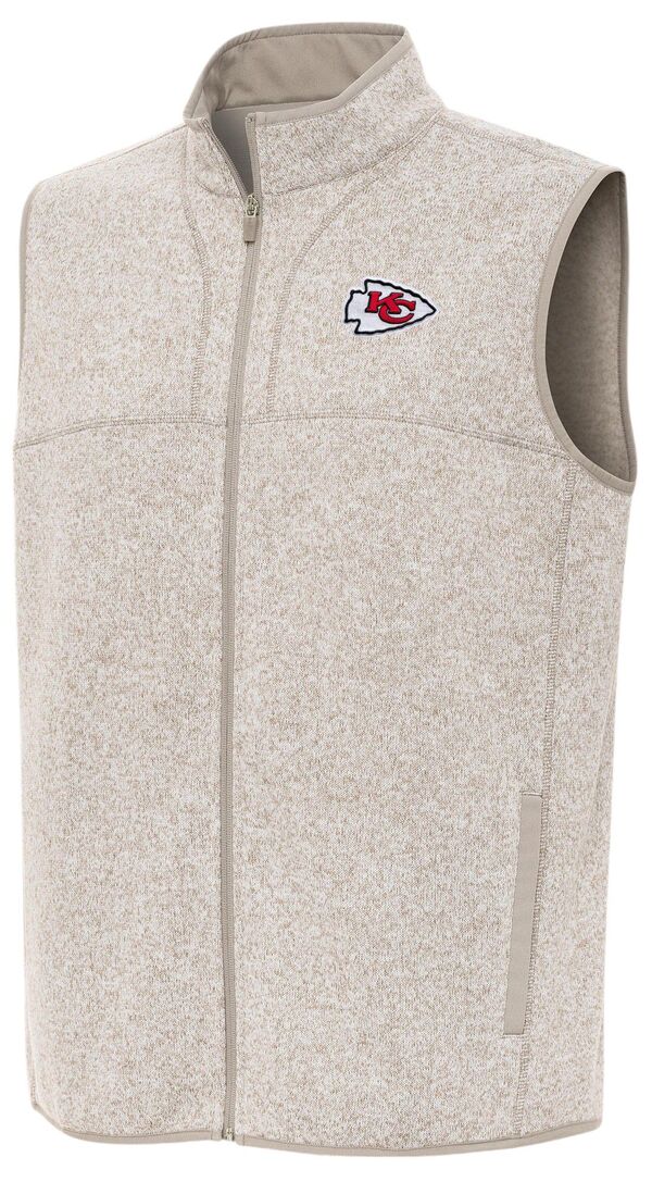 アンティグア メンズ トップス ベスト Antigua Men's Kansas City Chiefs Fortune Full Zip Vest NoColor|ReVida 店