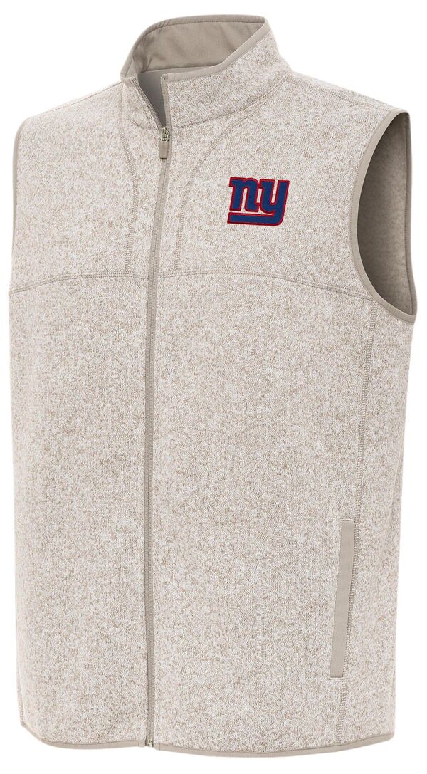 アンティグア メンズ トップス ベスト Antigua Men's New York Giants Fortune Full Zip Vest NoColor｜ReVida 店