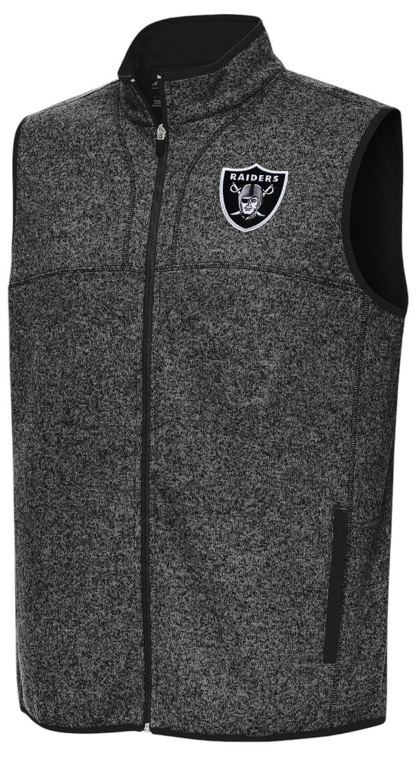 アンティグア メンズ トップス ベスト Antigua Men's Las Vegas Raiders Fortune Full Zip Vest NoColor|ReVida 店