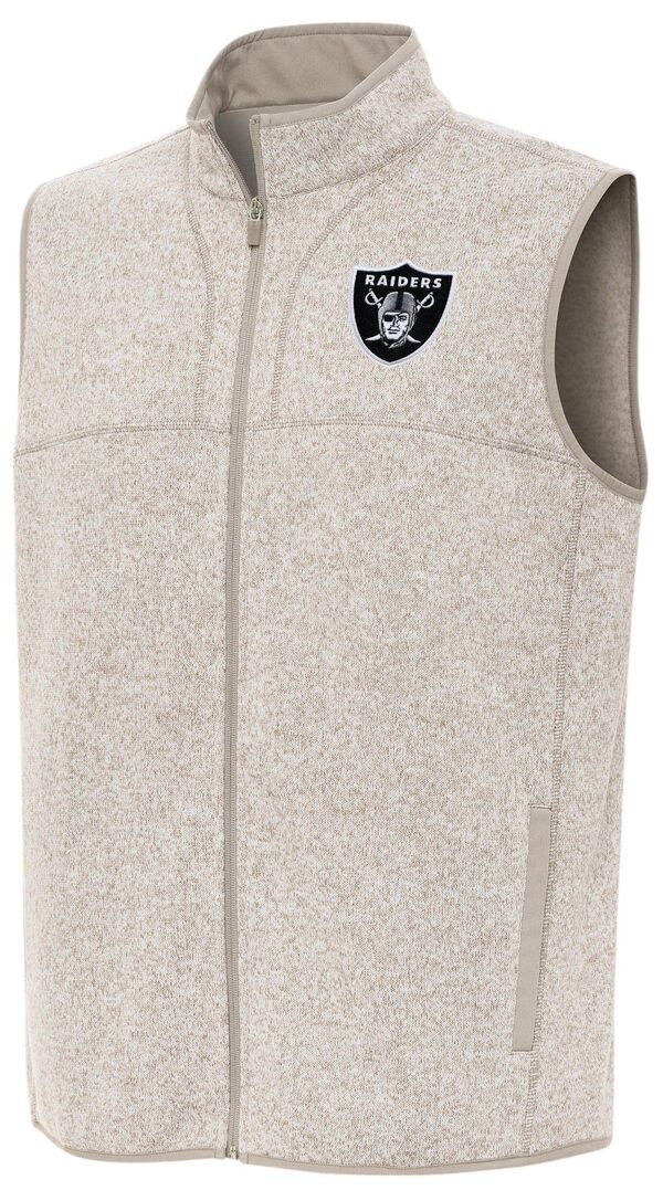 アンティグア メンズ トップス ベスト Antigua Men's Las Vegas Raiders Fortune Full Zip Vest NoColor|ReVida 店