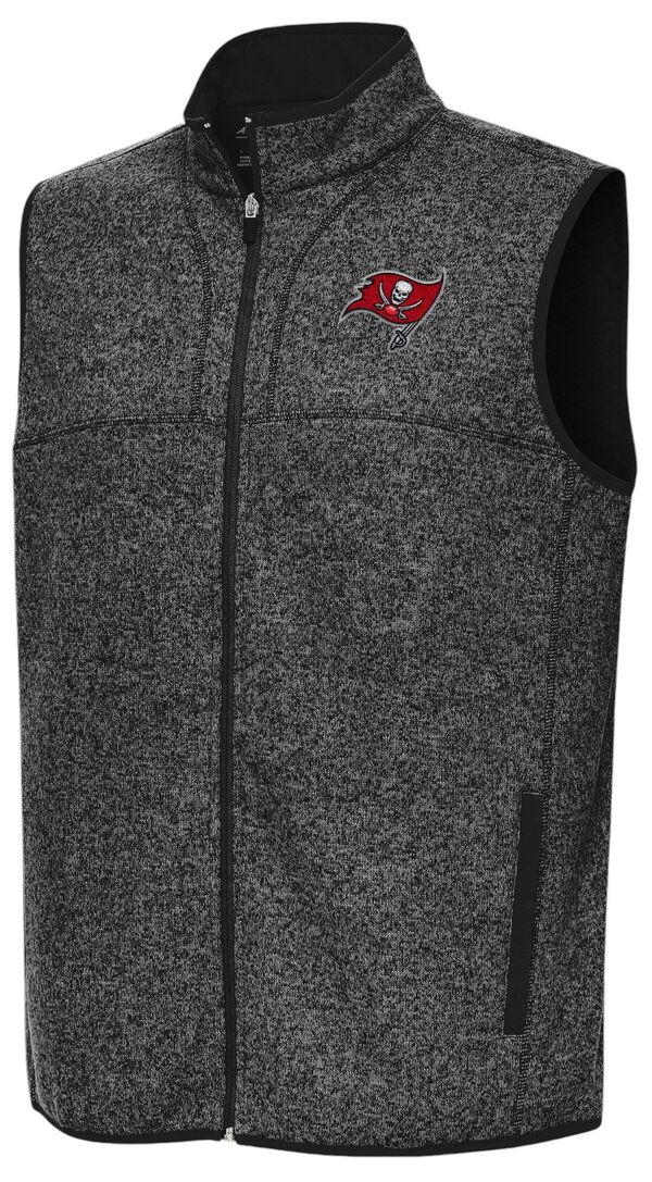 アンティグア メンズ トップス ベスト Antigua Men's Tampa Bay Buccaneers Fortune Full Zip Vest NoColor|ReVida 店
