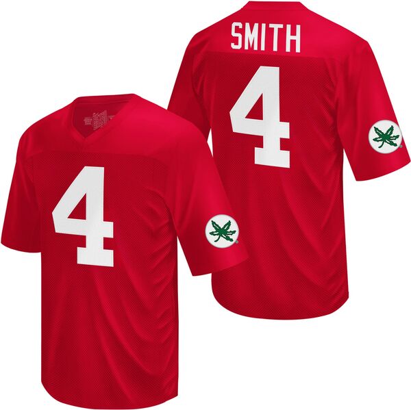 レトロブランド メンズ トップス プルオーバー プルオーバー Retro Brand Men\u0027s Ohio State Buckeyes Jeremiah Smith #4 Red Replica Football Jersey NoColor 赤いこと