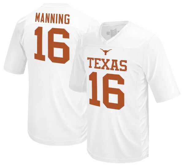 レトロブランド メンズ トップス プルオーバー プルオーバー Retro Brand Men\u0027s Texas Longhorns Arch Manning #16 White Tackle Twill Replica Football Jersey NoColor 白いこと