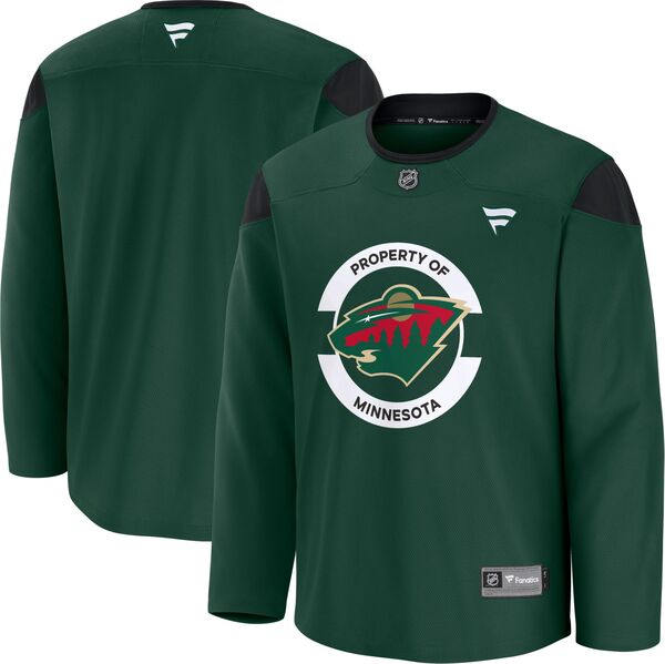 ファナティクス メンズ トップス プルオーバー プルオーバー Fanatics NHL Men\u0027s Minnesota Wild 2024-2025 Away Practice Jersey NoColor