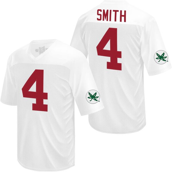 レトロブランド メンズ トップス プルオーバー プルオーバー Retro Brand Men\u0027s Ohio State Buckeyes Jeremiah Smith #4 White Jersey NoColor 白いこと