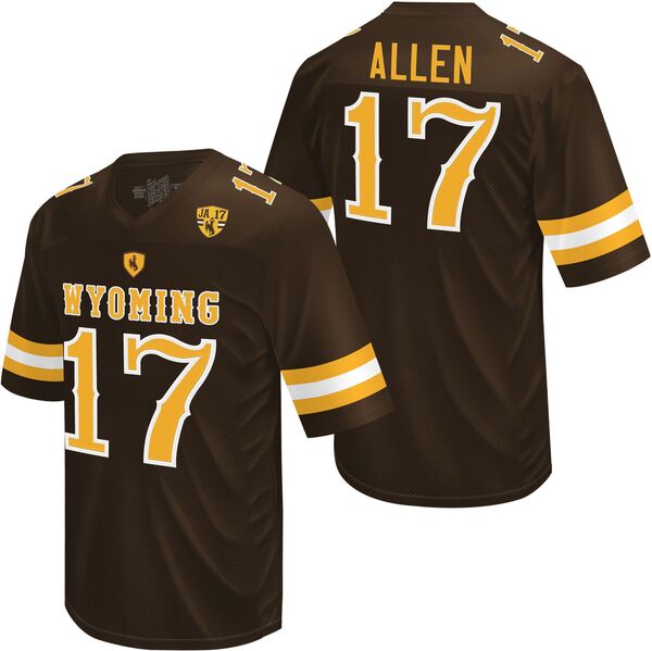 レトロブランド メンズ トップス プルオーバー プルオーバー Retro Brand Men\u0027s Wyoming Cowboys Josh Allen #17 Brown Jersey NoColor 赤銅色