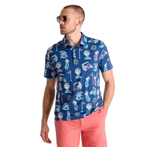 チャビーズ メンズ トップス スポーツシャツ Chubbies Men\u0027s Lightweight Performance Polo Navy 米国海軍
