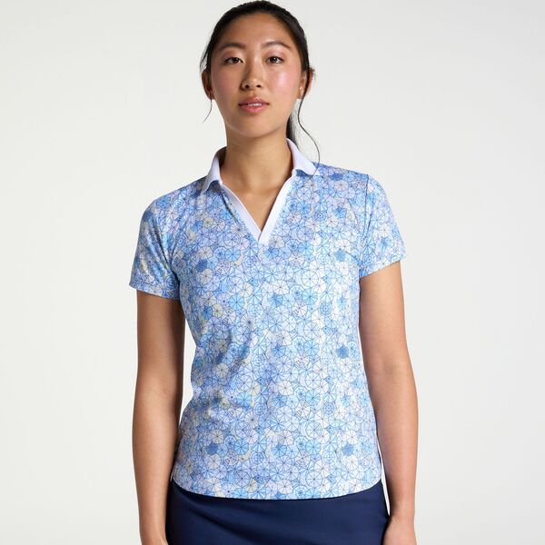 ウォルターヘーゲン レディース トップス シャツ Walter Hagen Women's Performance 11 Short Sleeve Johnny Beach Umbrellas|ReVida 店