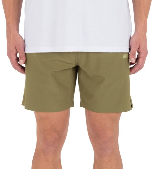 ハーレー メンズ ボトムス 二分の一ズボン下・さる股引き 遊撃手ズボン下 Hurley Men\u0027s H2O-Dri Trek Stretch 7 ” Shorts Grizzly