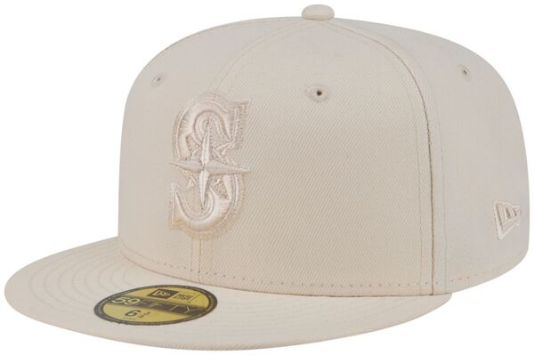 ニュー内鰓 レディース 付属物 鳥打ち帽 New Eradult Seattle Mariners Cream Color Pack 59Fifty Fitted Hat NoColor 皮膚軟化剤