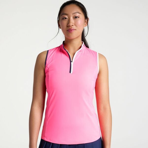 ウォルターヘーゲン レディース トップス スポーツシャツ ノースリーブ Walter Hagen Women\u0027s Performance 11 Sleeveless Golf Polo Fuego Pink サクラ色