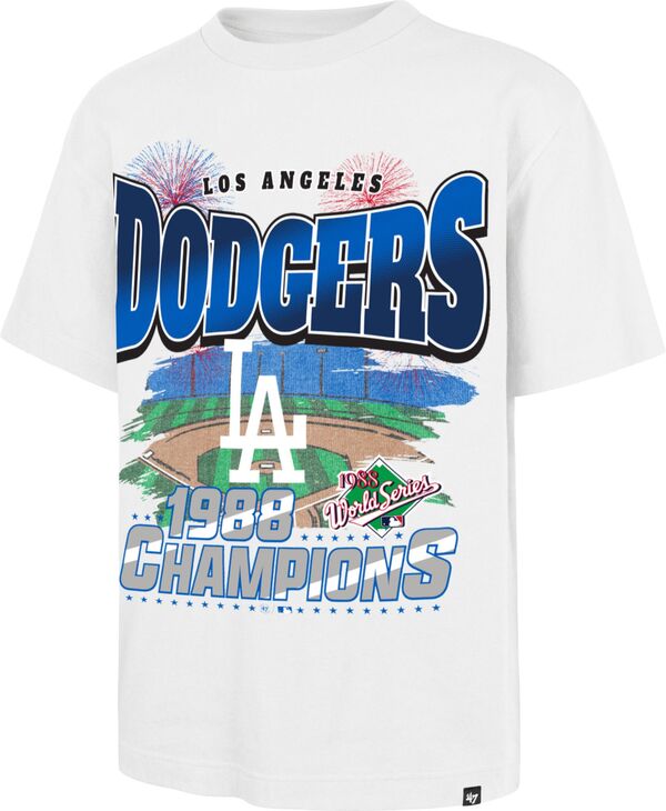フォーティーセブン メンズ トップス ティーシャツ \u002747 Adult Los Angeles Dodgers White Fireworks Foundation T-Shirt NoColor 白いこと