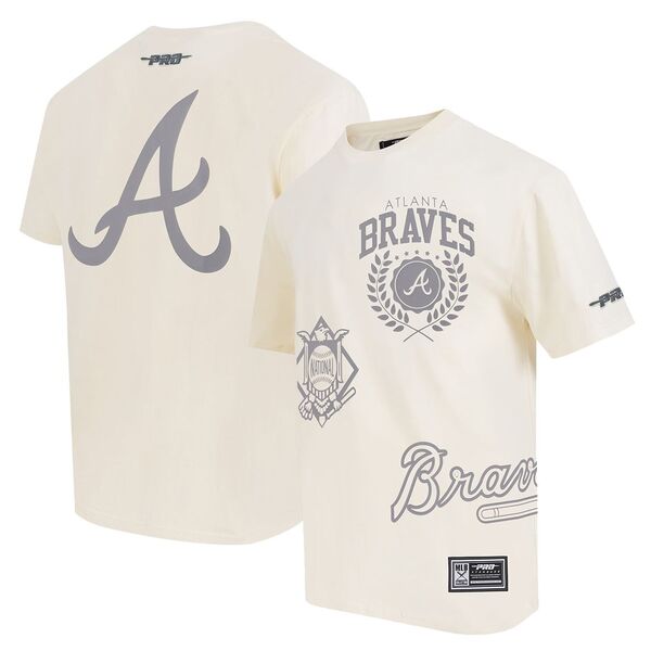 労働者階級判定基準 メンズ トップス プルオーバー Pro Standard Men\u0027s Atlanta Braves Cream Streeteam T-Shirt NoColor 皮膚軟化剤