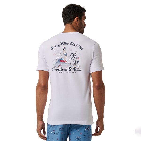 トラビスマヒュー メンズ トップス ティーシャツ TravisMathew Men\u0027s Beach Bash Golf T-Shirt White 白いこと