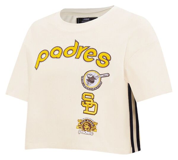 労働者階級標準尺度 レディース トップス ティーシャツ Pro Standard Women\u0027san Diego Padres Retro Boxy T-Shirt Brown 赤銅色