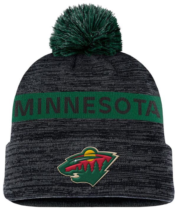 ファナティクス メンズ アクセサリー 帽子 Fanatics NHL Adult Minnesota Wild 2024 Authentic Pro Pom Beanie NoColor｜ReVida 店