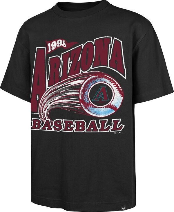 フォーティーセブン メンズ トップス Tシャツ '47 Men's Arizona Diamondbacks Black Foundation T-Shirt NoColor ブラック|ReVida 店