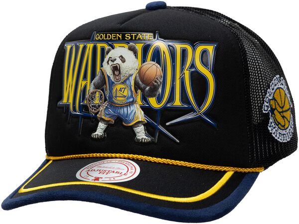 ミッチェル\u0026ネス レディース 付属物 鳥打ち帽 Mitchell \u0026 Ness Adult Golden State Warriors Black LRG Trucker Hat NoColor 黒いこと