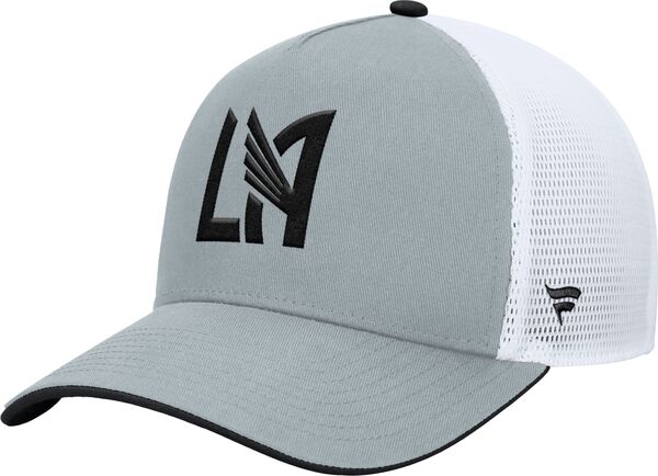 ファナティクス メンズ アクセサリー 帽子 Fanatics MLS Adult Los Angeles FC Gray Wordmark Adjustable Trucker Hat NoColor グレー|ReVida 店