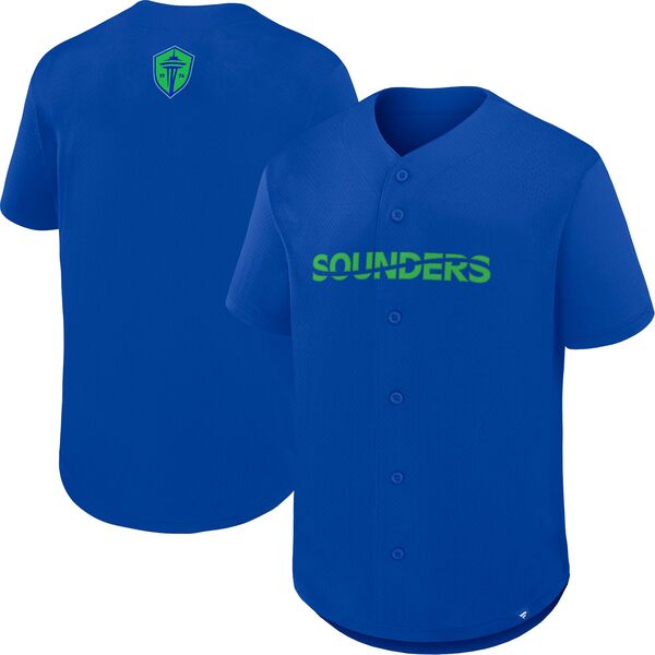 ファナティクス レディース トップス シャツ ジャージー Fanatics MLS Adult Seattle Sounders Game Royal Baseball Jersey NoColor|ReVida 店