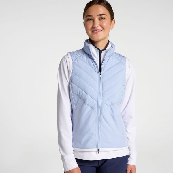 ウォルターヘーゲン レディース トップス より良い キルティング Walter Hagen Women\u0027s Performance 11 Quilted Golf Vest Nebulous Blue 青色